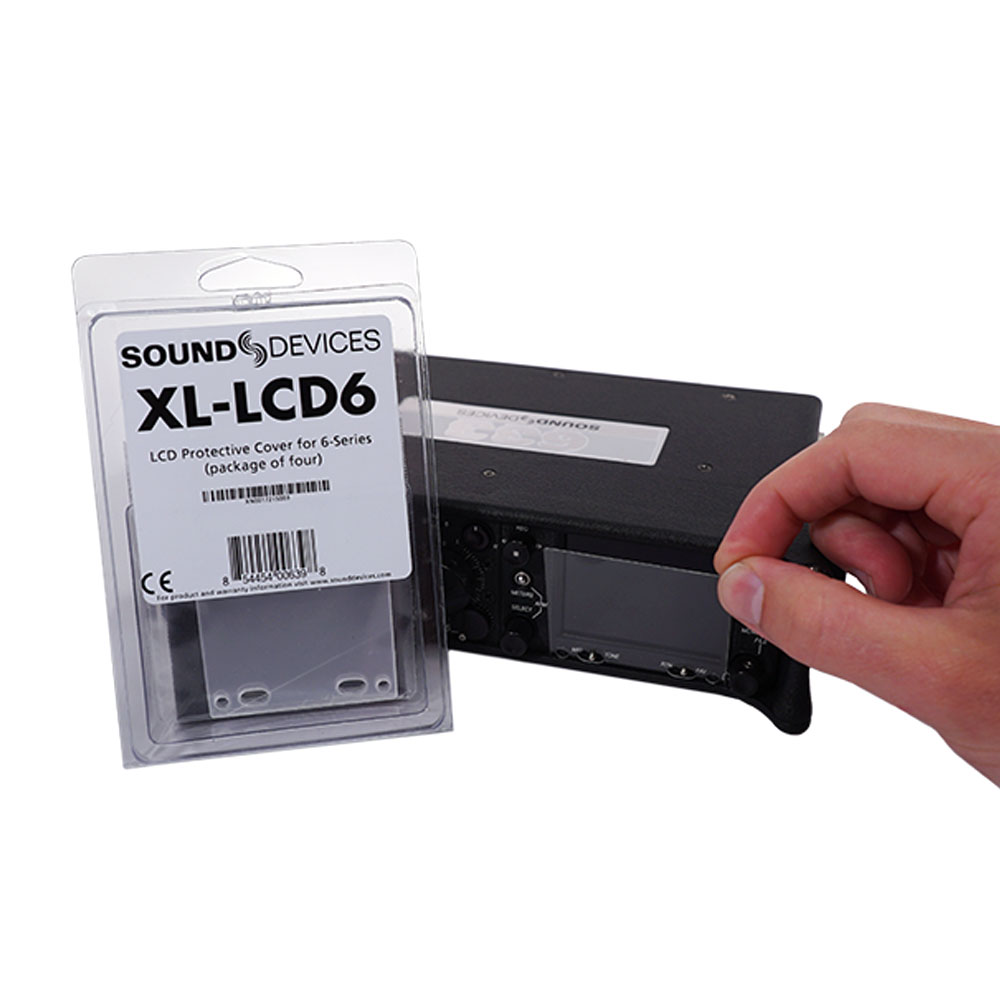 Sound Devices XL-LCD6 Screen Protector for 6-Series Mixer / Recorders (Single)
