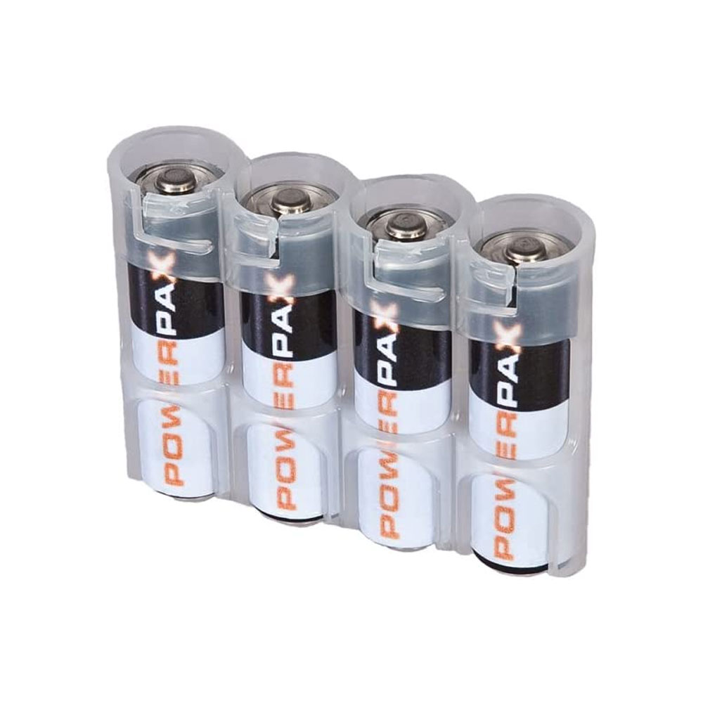 PowerPax Storacell SlimLine 4-Pack AA Battery Caddy