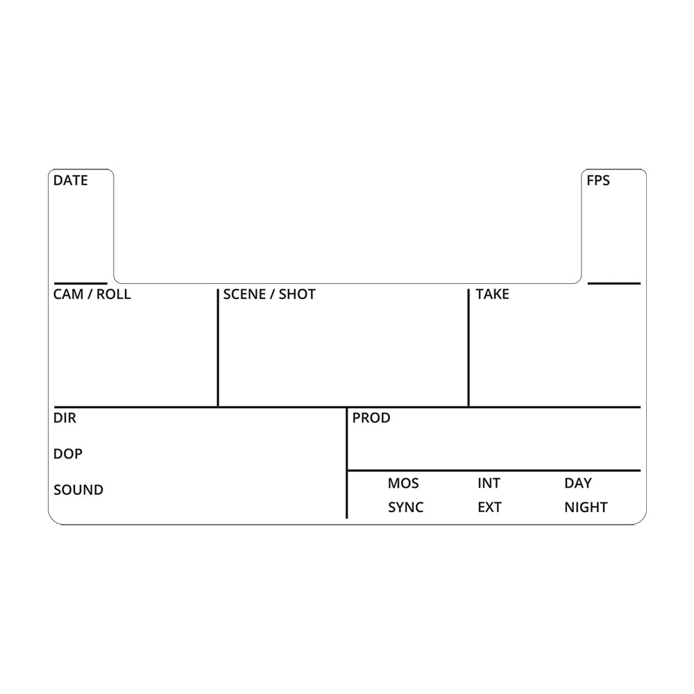 Ambient Lockit Slate Board Backprinted Glossy Replacement Sticker - Sound Edition