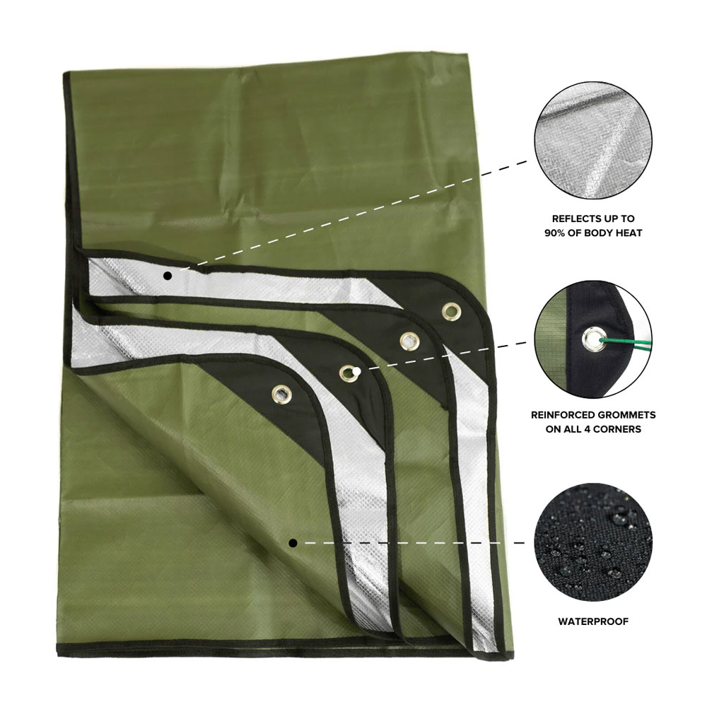 Arcturus Outdoor Survival Space Blanket - 5' x 7'