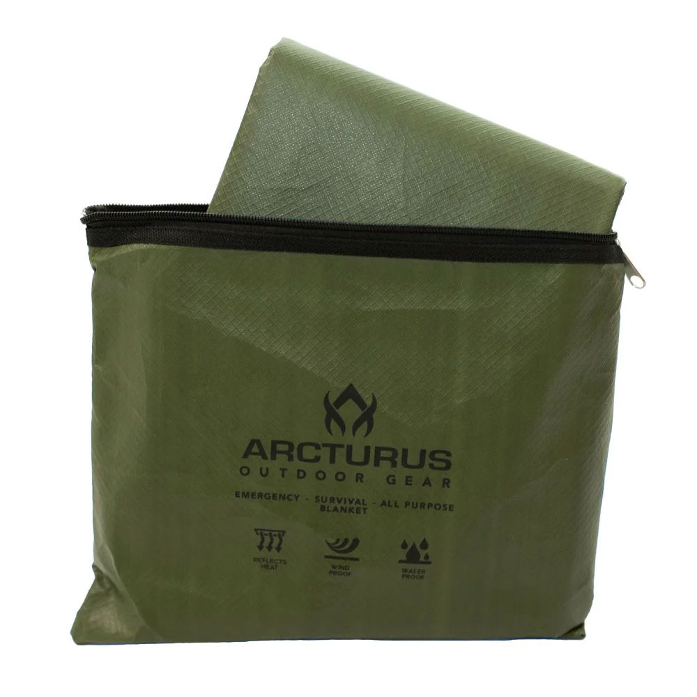 Arcturus Outdoor Survival Space Blanket - 5' x 7'