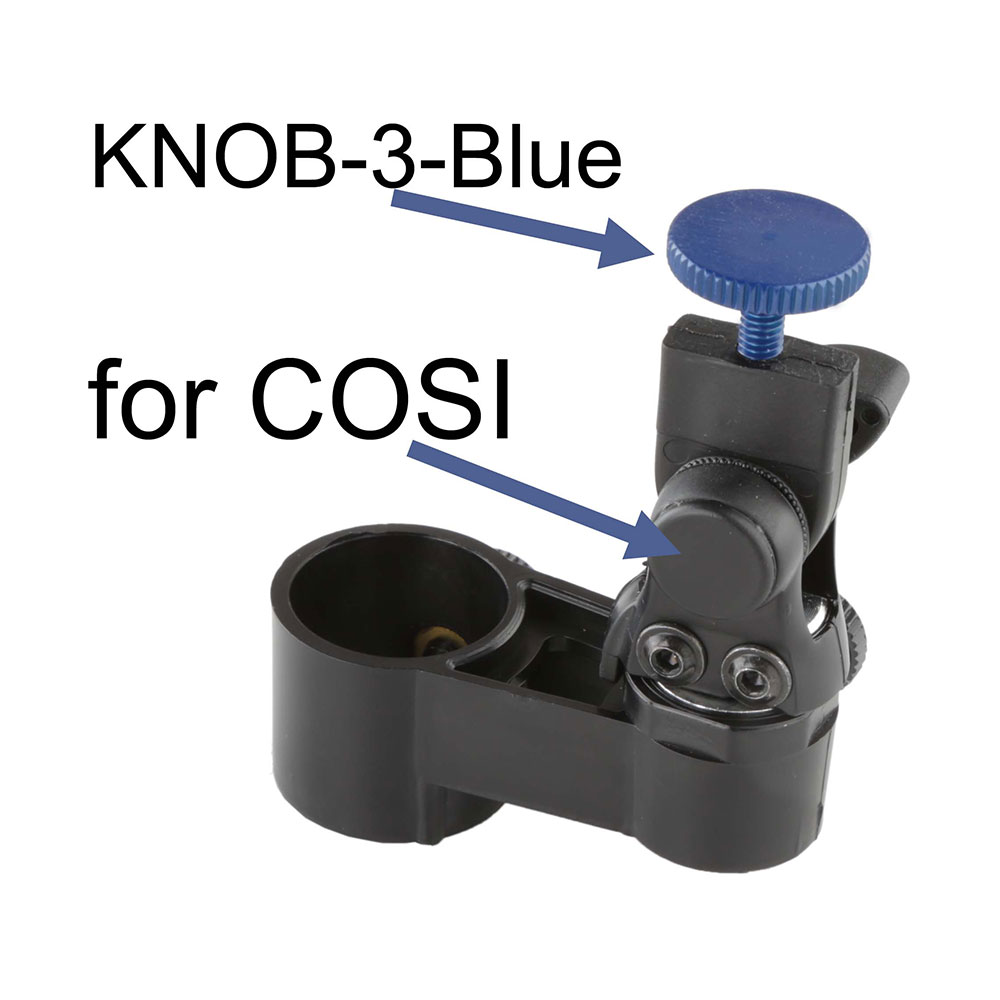 Cinela KNOB-3 Blue Suspended Cage Knob for COSI Windshields