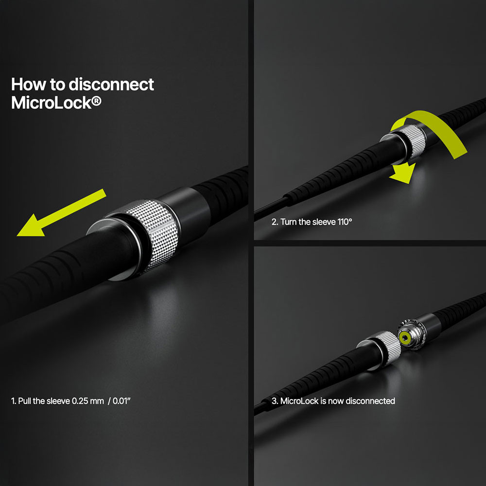 DPA CM1618B90 1.8m MicroLock Extension Cable - 1.6mm Diameter