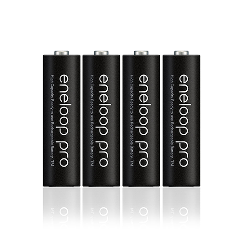Panasonic BK-3MCCA4BA eneloop AA 2100 Cycle Ni-MH Pre-Charged Rechargeable  Batteries, 4-Battery Pack