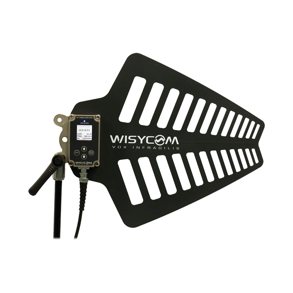 Wisycom LFA Ultra-Wideband Active Antenna - BNC / F6 Band